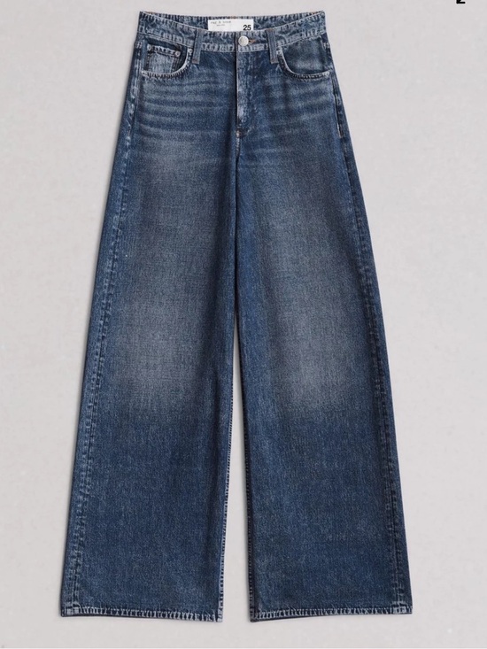 rag & bone Denim - Rag & Bone Miramar Sofie Wide Leg Pant Cotton Sweatpant Jean High Waist Pant 29